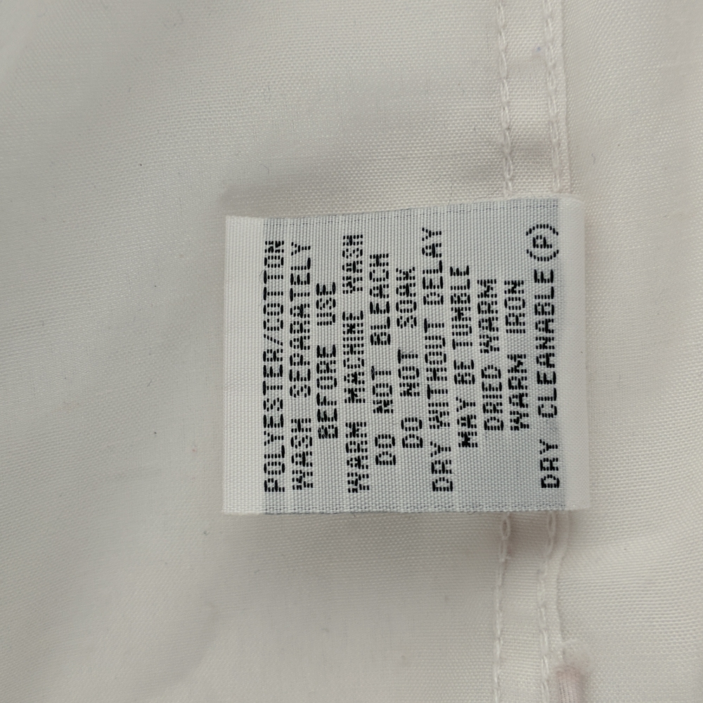 Outfit Business Classics Men's Shirt Size 41 White Short Sleeve Button Front - Picture 7 of 7